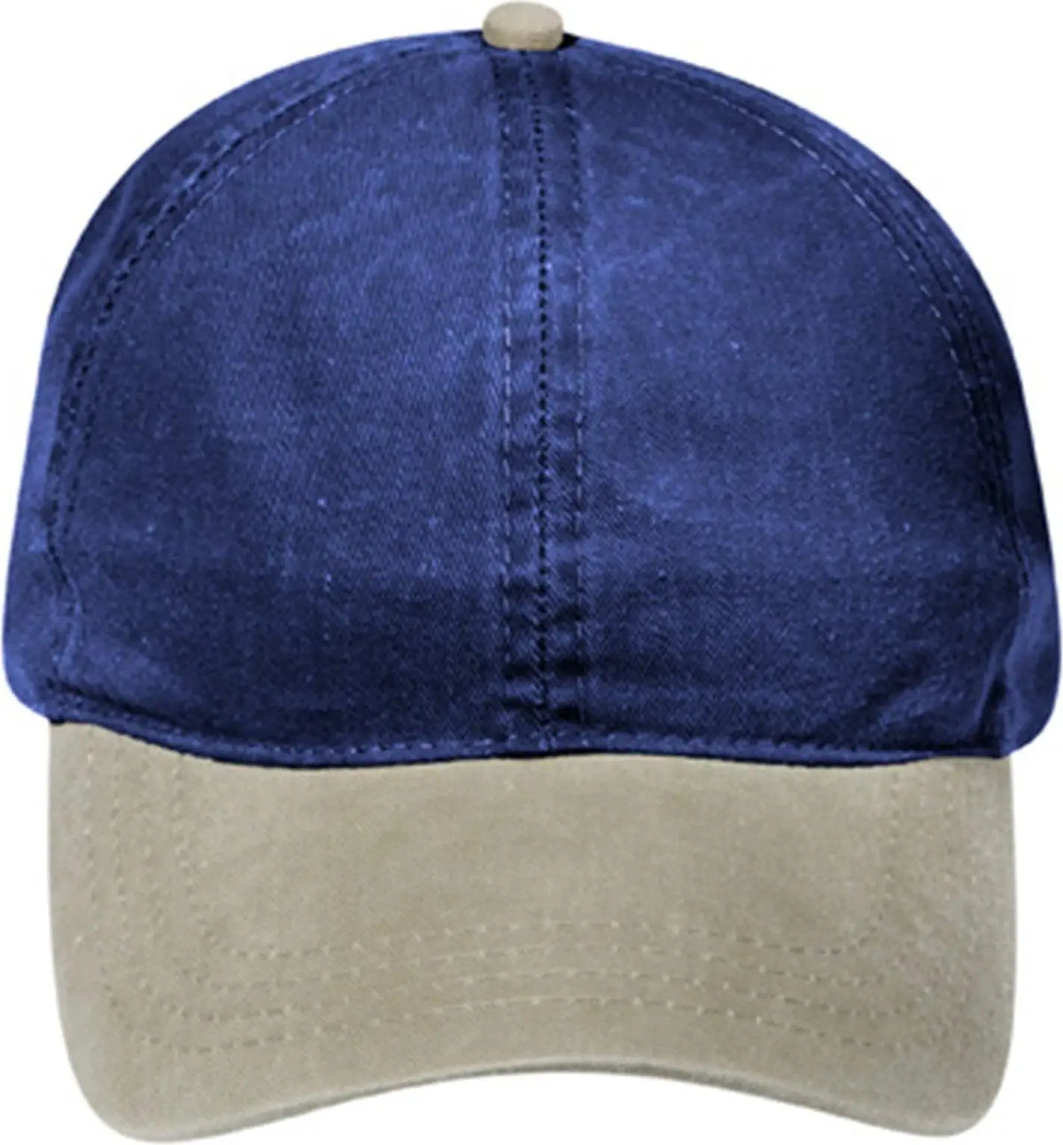Otto 69-382 4 Panel Ponytail Cap - Kha/nvy - 6 1/2’’ - 7 5/8’’