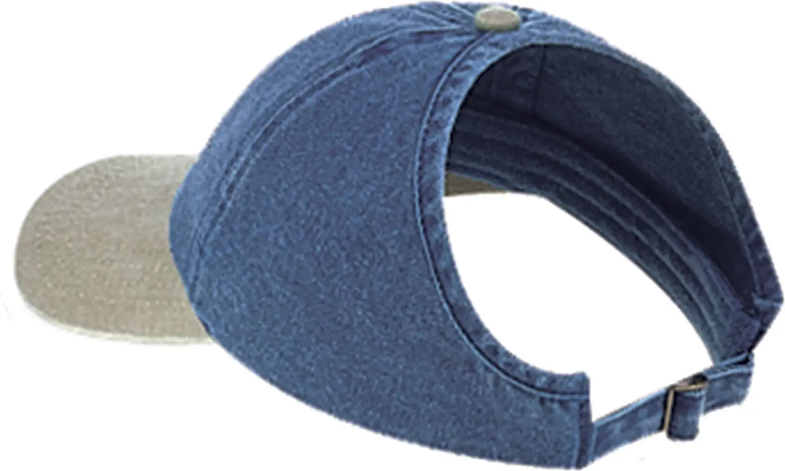 Otto 69-382 4 Panel Ponytail Cap - Kha/nvy