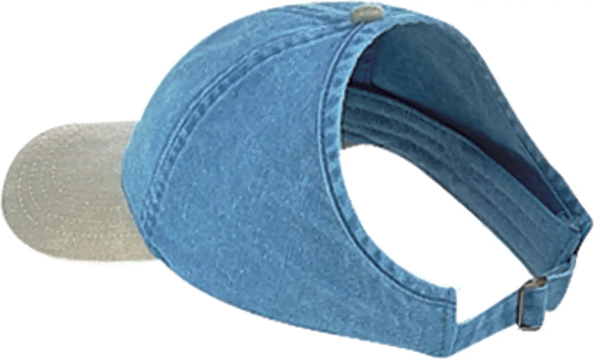 Otto 69-382 4 Panel Ponytail Cap - Kha/sk.blu - 6 1/2’’ - 7 5/8’’