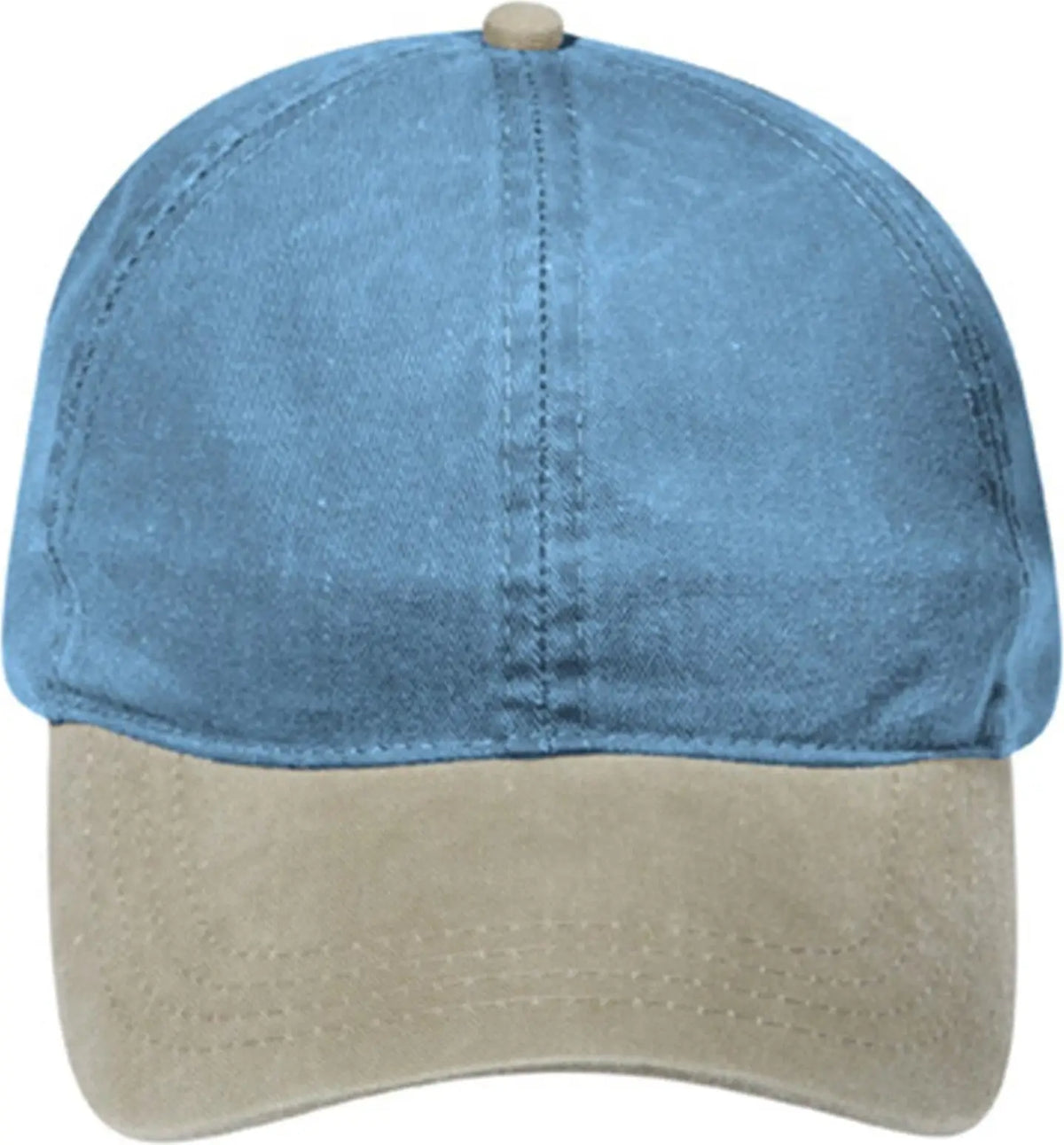 Otto 69-382 4 Panel Ponytail Cap - Kha/sk.blu - 6 1/2’’ - 7 5/8’’