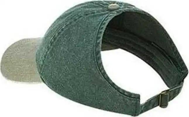 Otto 69-382 4 Panel Ponytail Cap - Khaki Dark Green - Forest / one Size Fits Most