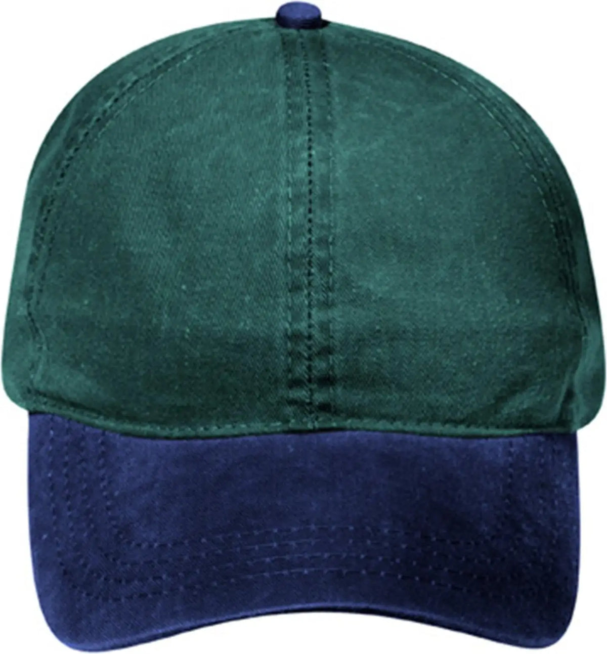 Otto 69-382 4 Panel Ponytail Cap - Nvy/dk.grn