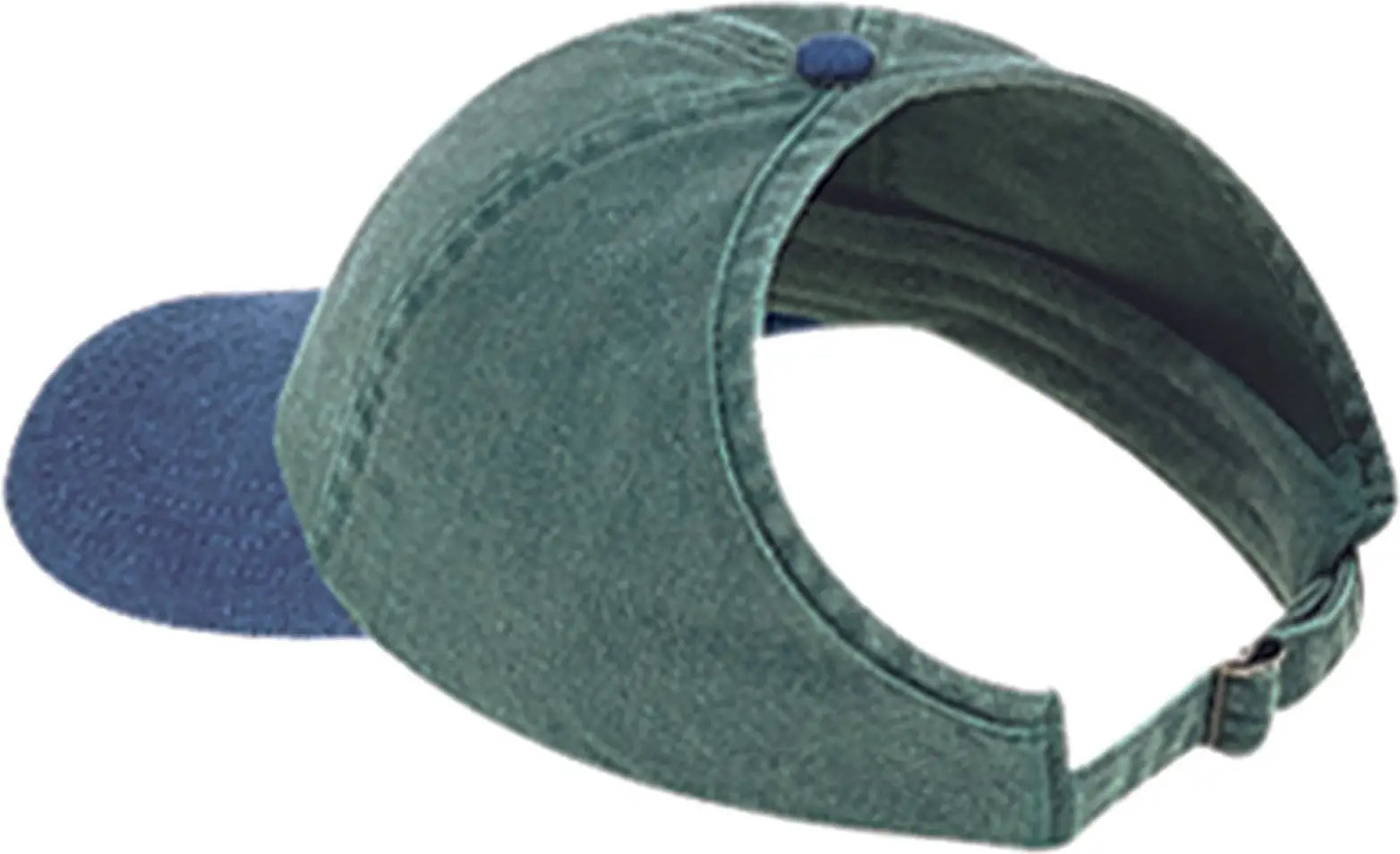Otto 69-382 4 Panel Ponytail Cap - Nvy/dk.grn