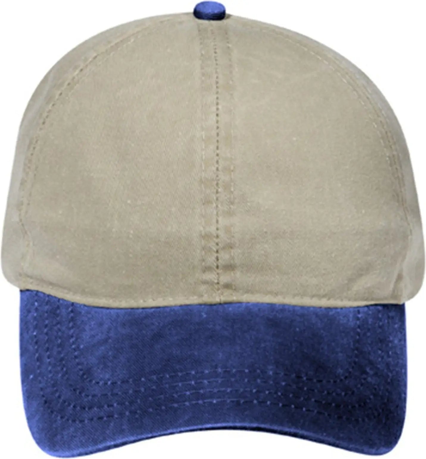 Otto 69-382 4 Panel Ponytail Cap - Nvy/kha - 6 1/2’’ - 7 5/8’’