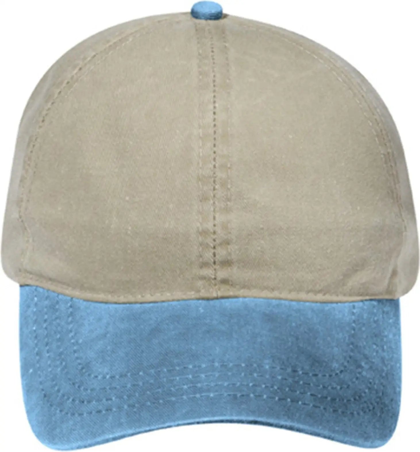 Otto 69-382 4 Panel Ponytail Cap - Sk.blu/kha