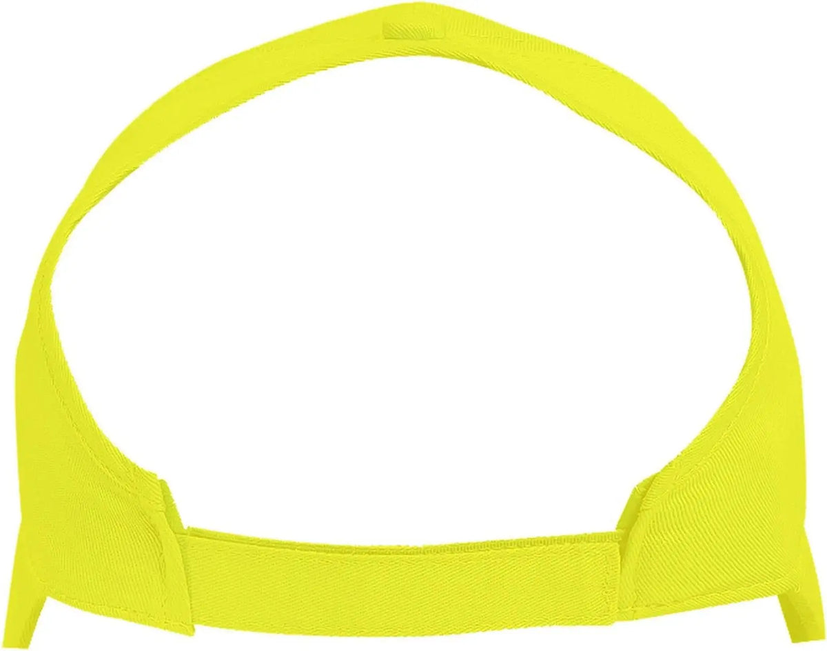 Otto 69-600 4 Panel Ponytail Extra Large Visor Cap - N. Yellow - 6 1/2’’ - 7 5/8’’