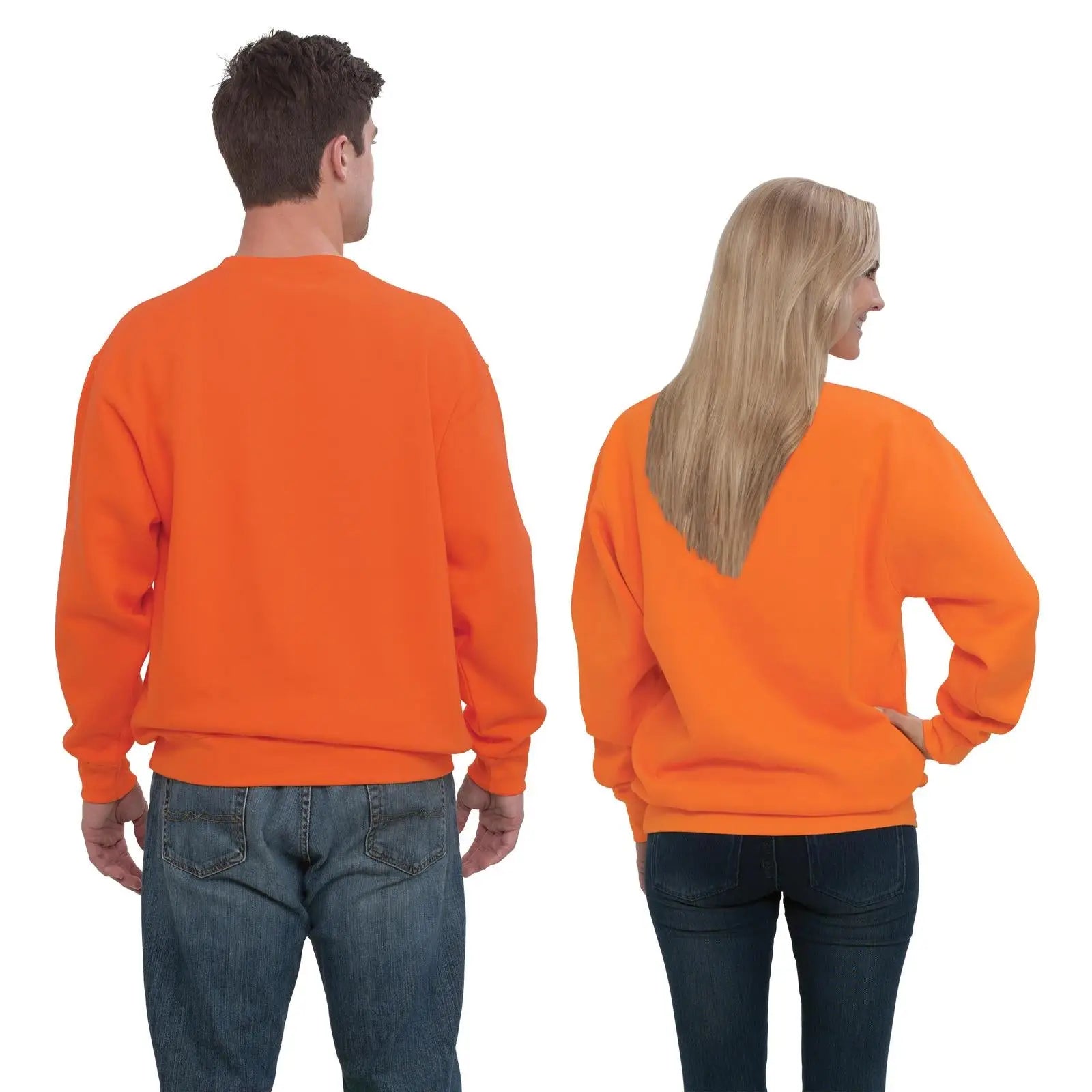 Otto 701-301 Unisex Classic Crewneck Sweatshirt - B. Orange - 4xl