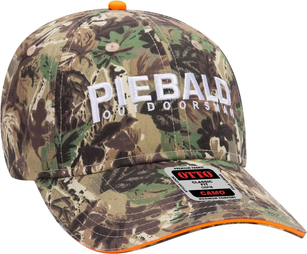 Otto 71-602 Camouflage 6 Panel Low Profile Baseball Cap - Lt.lod/brn/kly - 1/2’’ - 7 5/8’’