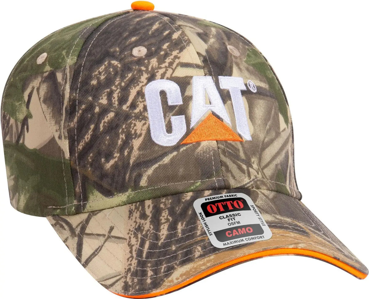 Otto 71-602 Camouflage 6 Panel Low Profile Baseball Cap - Kha/blk/dk.grn - 1/2’’ - 7 5/8’’