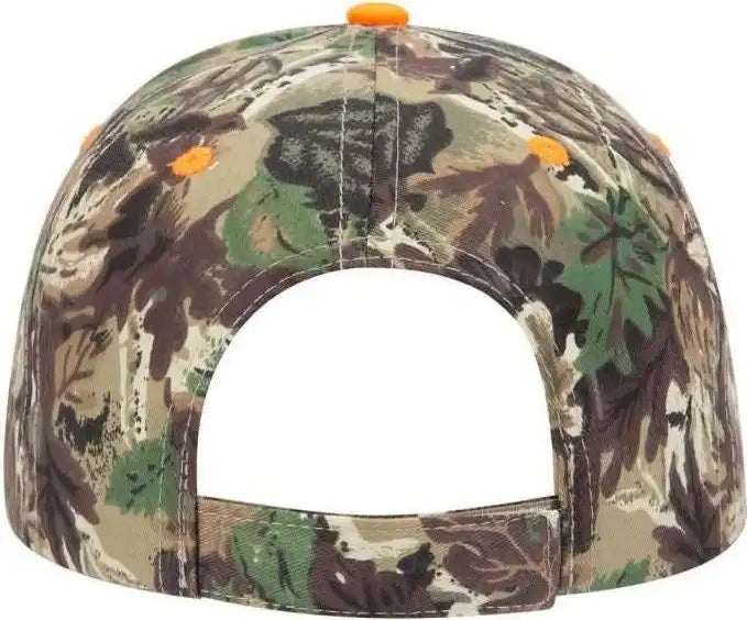 Otto 71-602 Camouflage 6 Panel Low Profile Baseball Cap - Light Loden Brown Kelly - Olive / one Size Fits Most