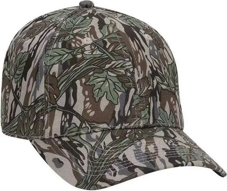 Otto 77-379 Stretchable Camouflage Cotton Twill Low Profile Pro Style Cap - Gray Brown Khaki - S/m