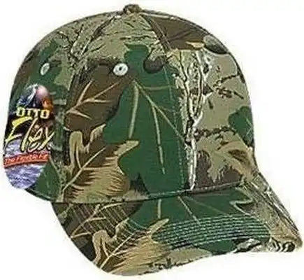 Otto 77-379 Stretchable Camouflage Cotton Twill Low Profile Pro Style Cap - Khaki Brown Light Olive Green - S/m