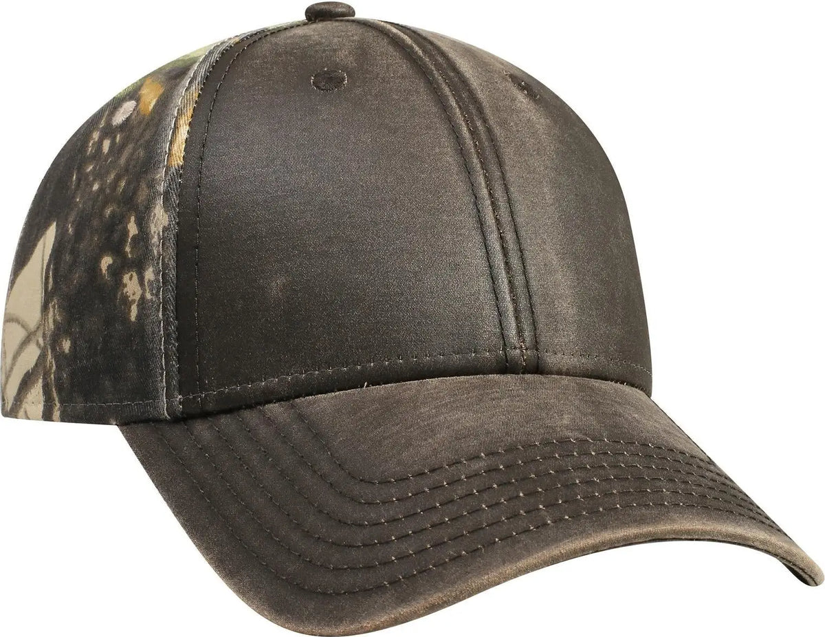 Otto 78-1130 Camouflage 6 Panel Low Profile Baseball Cap - Dk.brn/kha/blk/dk.grn - 1/2’’ - 7 5/8’’