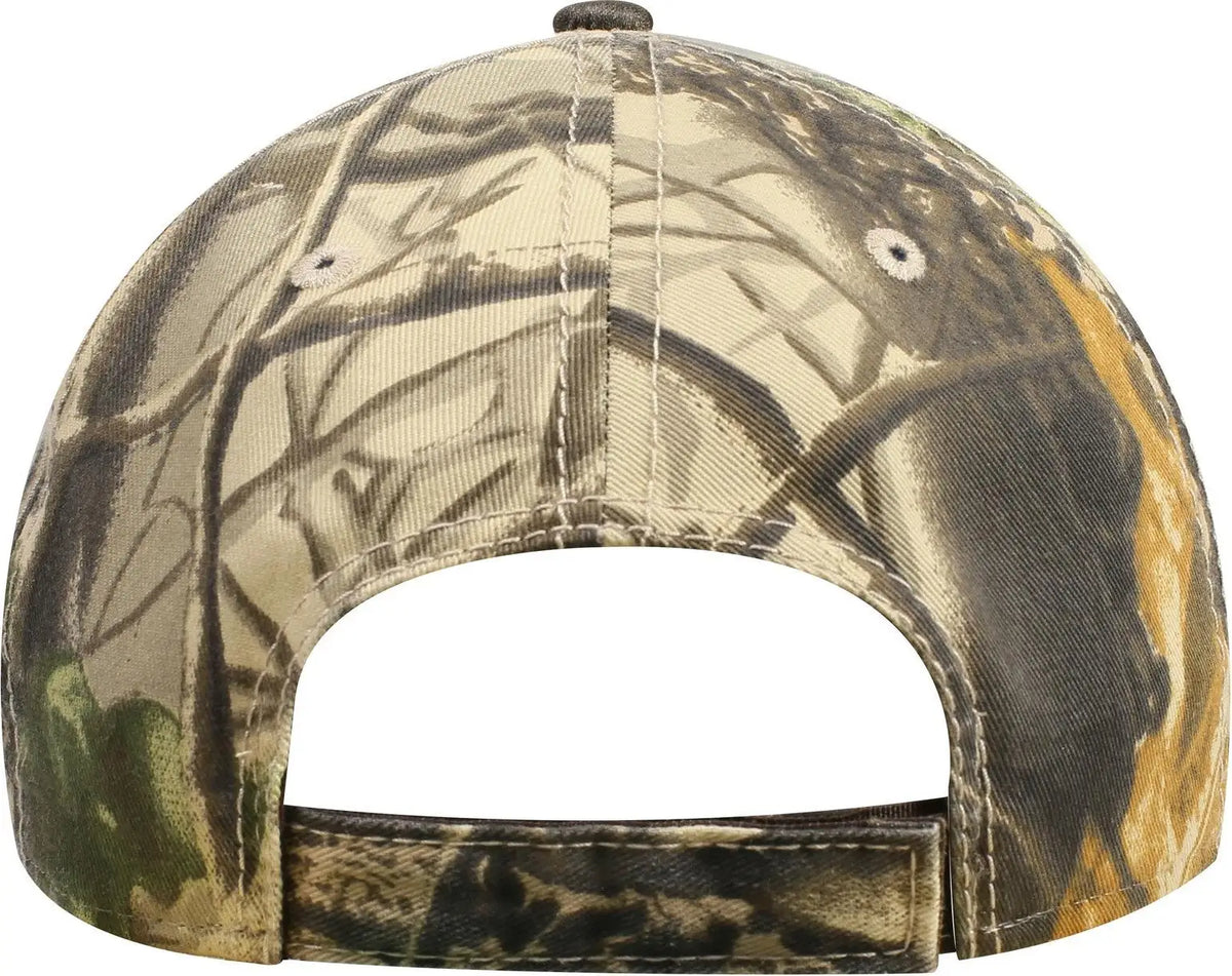 Otto 78-1130 Camouflage 6 Panel Low Profile Baseball Cap - Dk.brn/kha/blk/dk.grn - 1/2’’ - 7 5/8’’