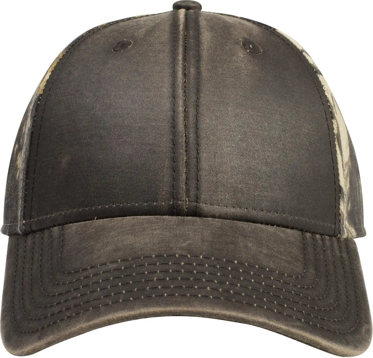 Otto 78-1130 Camouflage 6 Panel Low Profile Baseball Cap - Dk.brn/kha/blk/dk.grn - 1/2’’ - 7 5/8’’