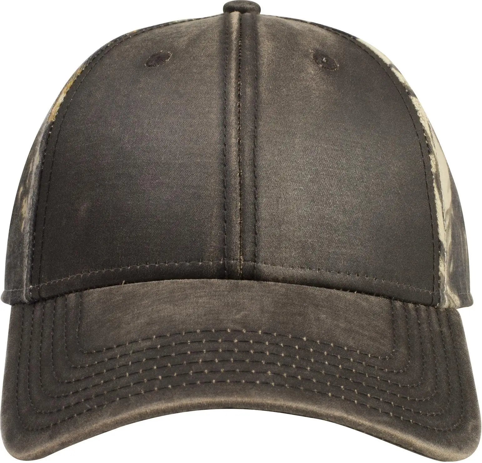 Otto 78-1130 Camouflage 6 Panel Low Profile Baseball Cap - Dk.brn/kha/blk/dk.grn - 1/2’’ - 7 5/8’’