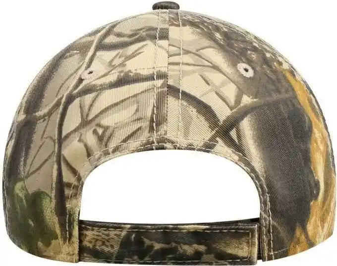 Otto 78-1130 Camouflage 6 Panel Low Profile Baseball Cap - Dark Brown Khaki Black Green - one Size Fits Most
