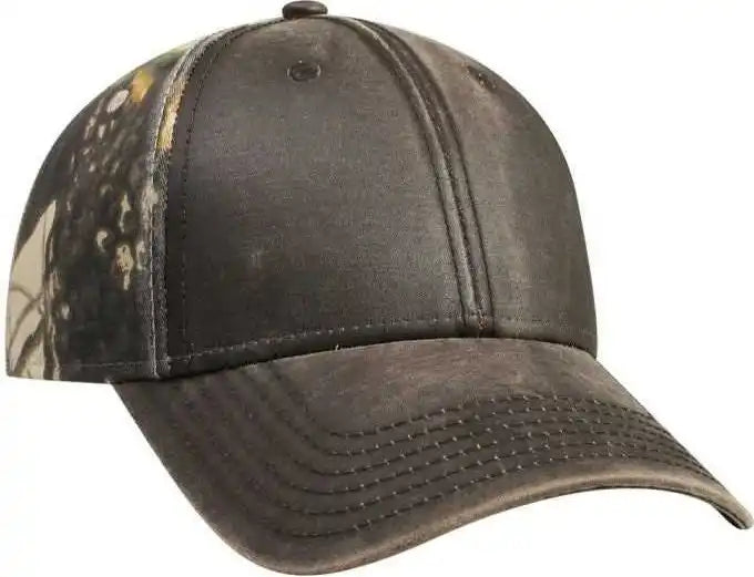 Otto 78-1130 Camouflage 6 Panel Low Profile Baseball Cap - Dark Brown Khaki Black Green - one Size Fits Most
