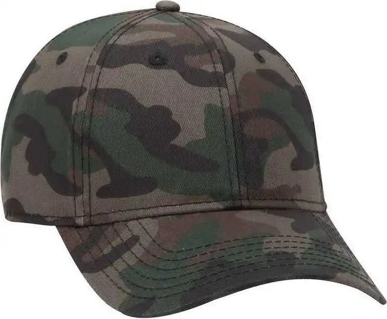 Otto 78-1246 6 Panel Low Profile Syle Camouflage Cotton Twill Cap - Camo 4 - Multi-colored / one Size Fits Most