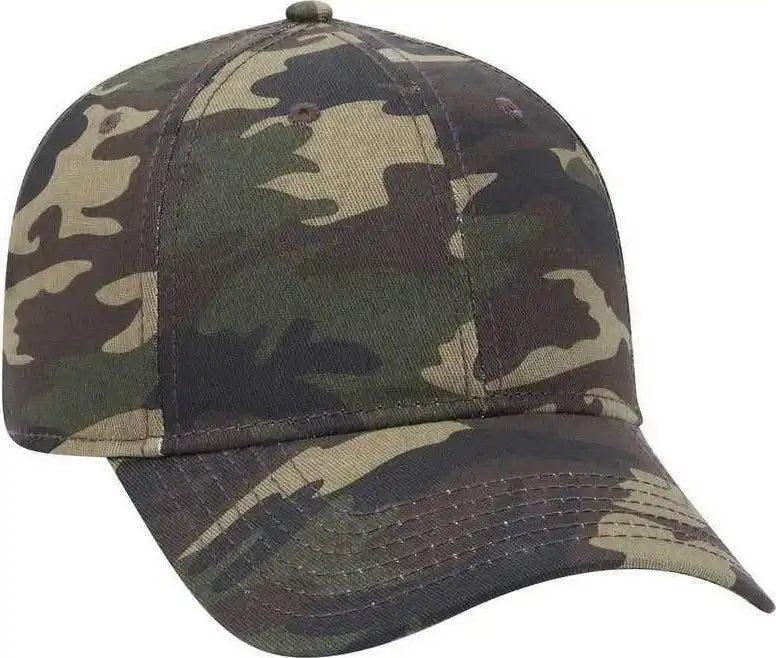 Otto 78 1246 6 Panel Low Profile Syle Camouflage Cotton Twill Cap Camo 8 Multi Colored / one Size Fits Most