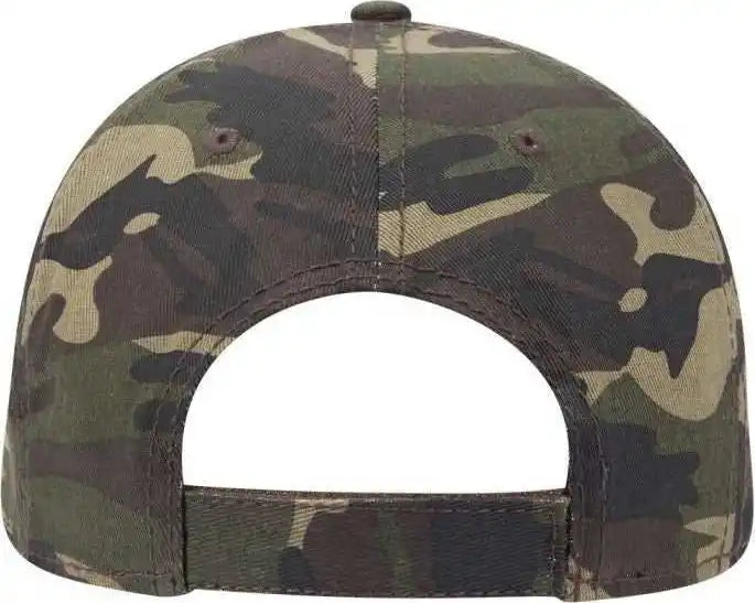 Otto 78 1246 6 Panel Low Profile Syle Camouflage Cotton Twill Cap Camo 8 Multi Colored / one Size Fits Most