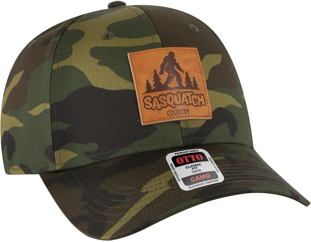 Otto 78-353 Camouflage 6 Panel Low Profile Baseball Cap - Kha/brn/lt.ol.grn/n.org - 1/2’’ - 7 5/8’’