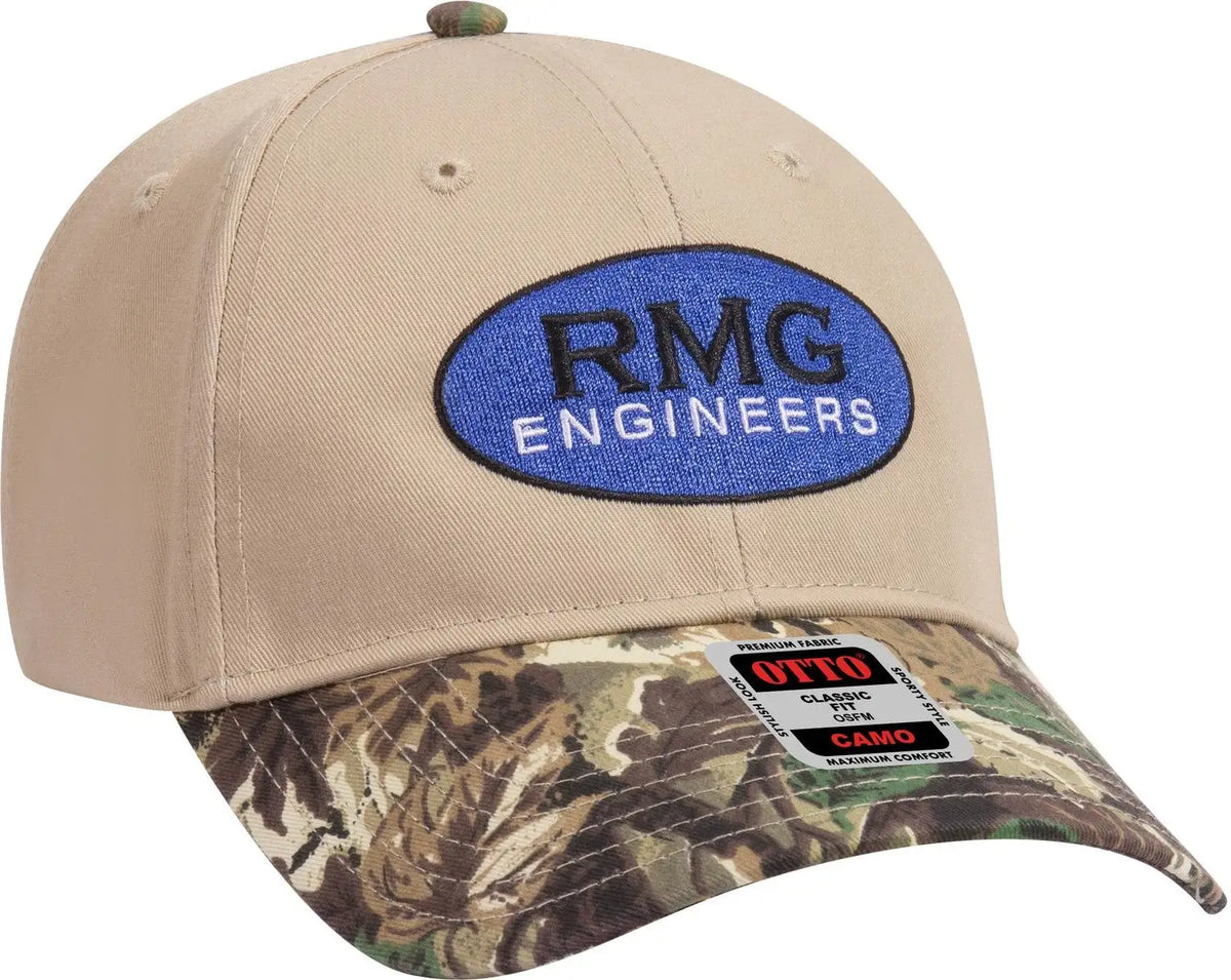Otto 78-353 Camouflage 6 Panel Low Profile Baseball Cap - Lt.lod/brn/kly/kha - 1/2’’ - 7 5/8’’