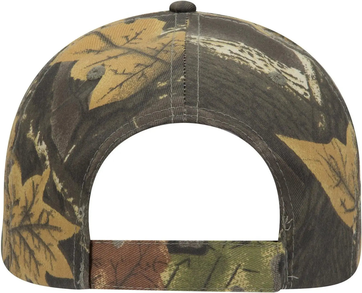 Otto 78-353 Camouflage 6 Panel Low Profile Baseball Cap - Blk/dk.kha/ch.gry - 1/2’’ - 7 5/8’’