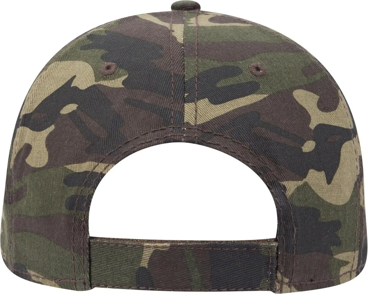 Otto 78-353 Camouflage 6 Panel Low Profile Baseball Cap - Camo 008 - 1/2’’ - 7 5/8’’