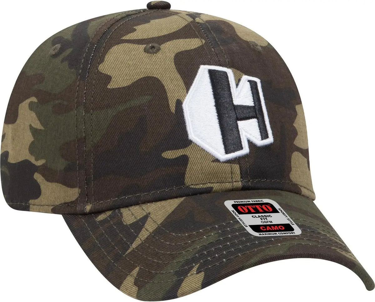 Otto 78-353 Camouflage 6 Panel Low Profile Baseball Cap - Camo 008 - 1/2’’ - 7 5/8’’