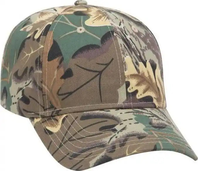 Otto 78 353 Camouflage 6 Panel Low Profile Baseball Cap Khaki Brown Light Olive Green / one Size Fits Most
