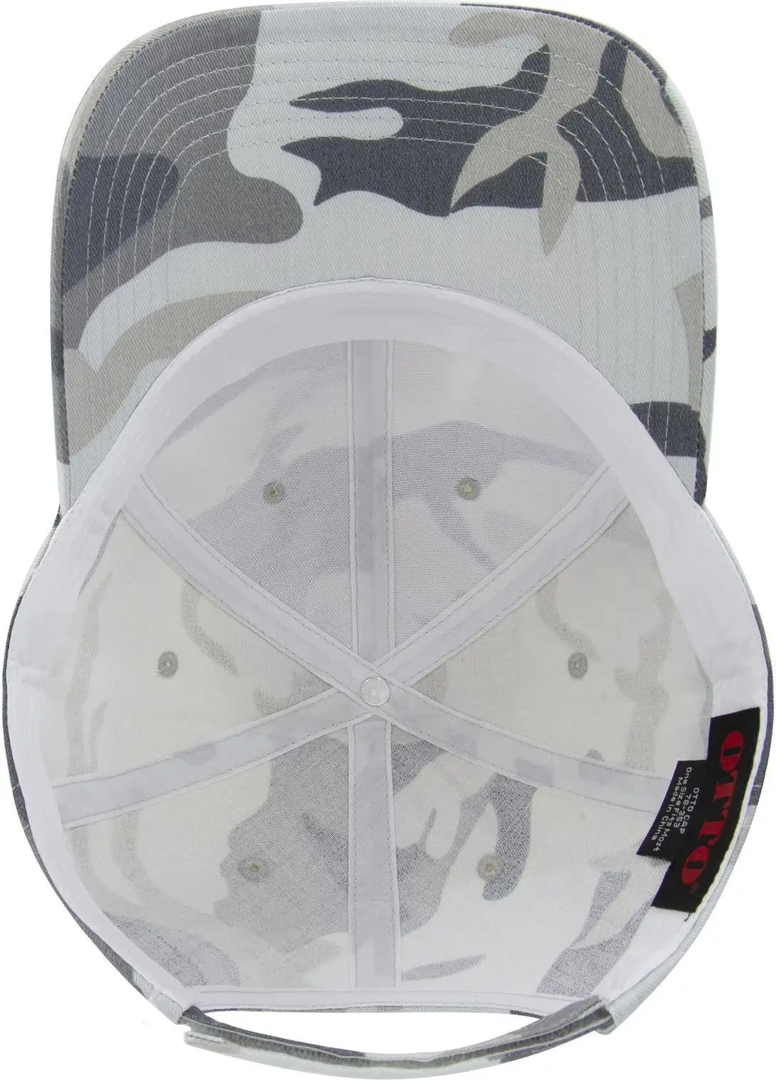 Otto 78-353 Camouflage 6 Panel Low Profile Baseball Cap - St Gry/gry - 1/2’’ - 7 5/8’’