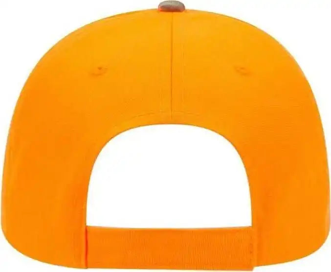 Otto 78-754 Camouflage 6 Panel Low Profile Baseball Cap - Khaki Brown Light Olive Green Neon Orange - one Size Fits Most