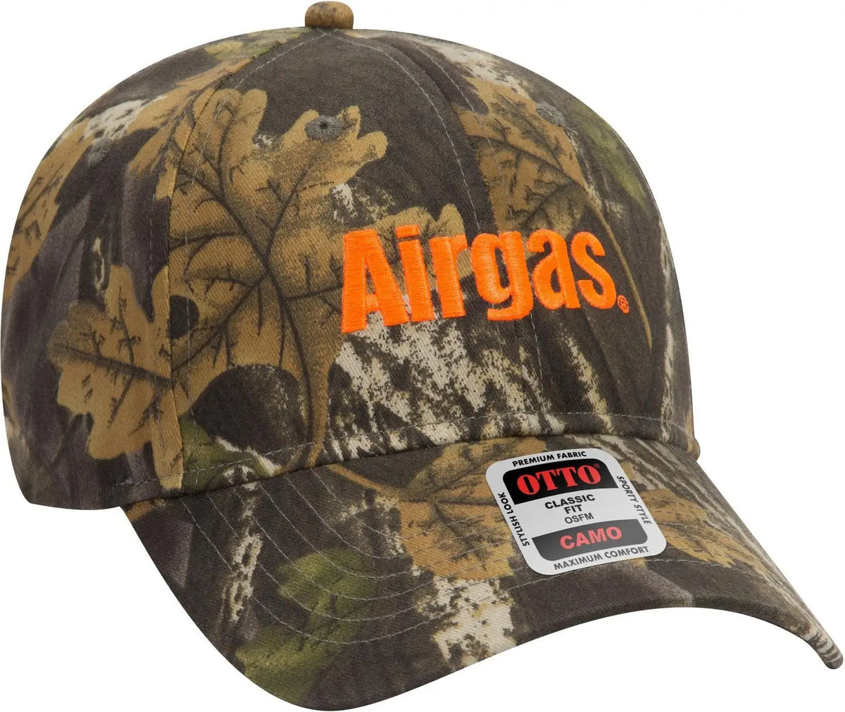 Otto 78-835 Camouflage 6 Panel Low Profile Baseball Cap - Kha/blk/dk.grn - 1/2’’ - 7 5/8’’