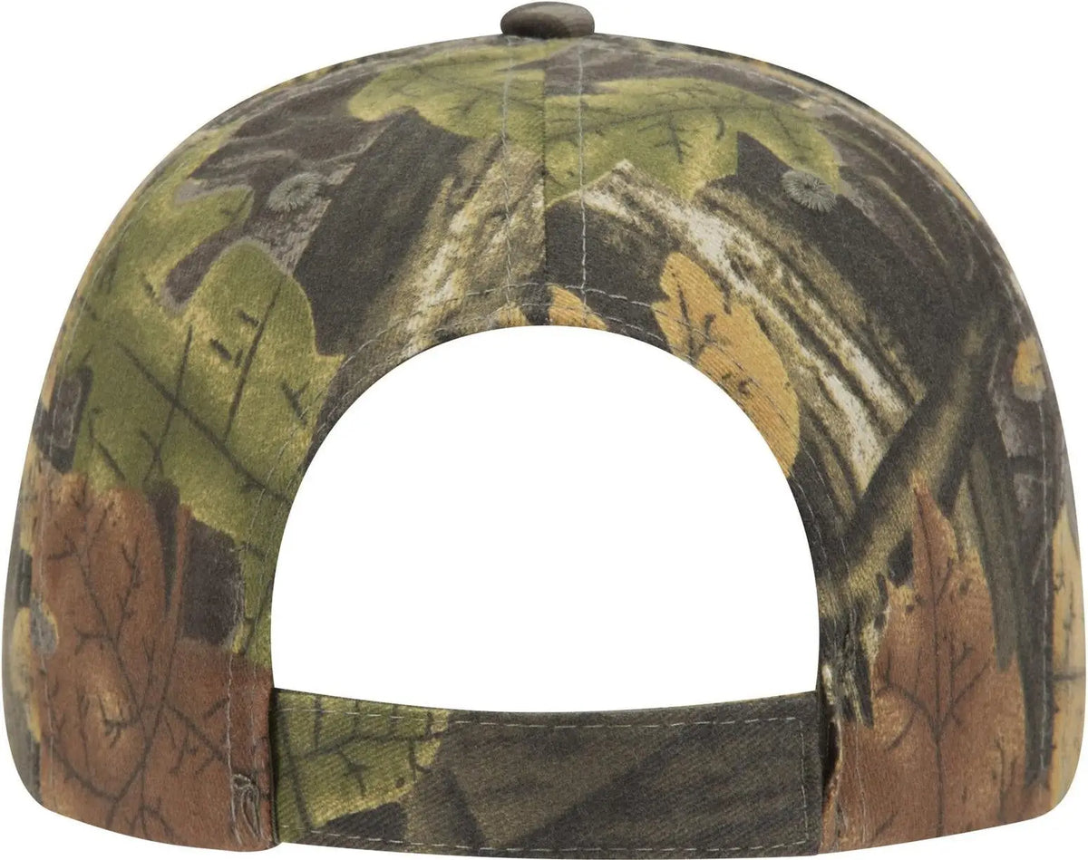 Otto 78-835 Camouflage 6 Panel Low Profile Baseball Cap - Blk/dk.kha/ch.gry - 1/2’’ - 7 5/8’’