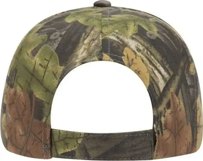 Otto 78-835 Camouflage 6 Panel Low Profile Baseball Cap - Black Dark Khaki Charcoal - one Size Fits Most