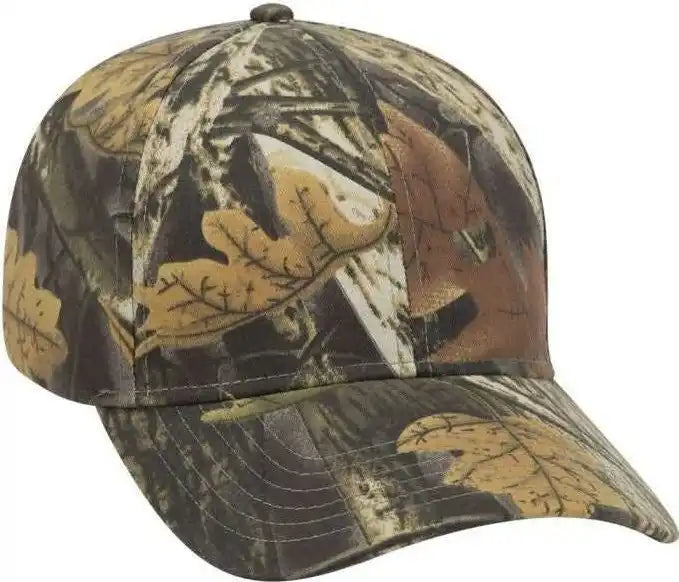Otto 78-835 Camouflage 6 Panel Low Profile Baseball Cap - Black Dark Khaki Charcoal - one Size Fits Most