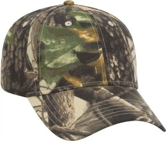 Otto 78-835 Camouflage 6 Panel Low Profile Baseball Cap - Khaki Black Dark Green - one Size Fits Most