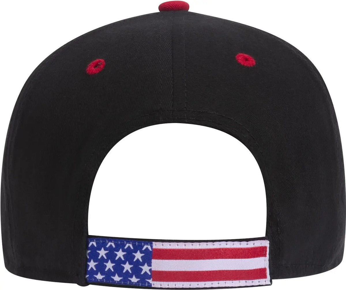 Otto 80-1327 6 Panel Low Profile Baseball Cap - Black - 1/2’’ - 7 5/8’’