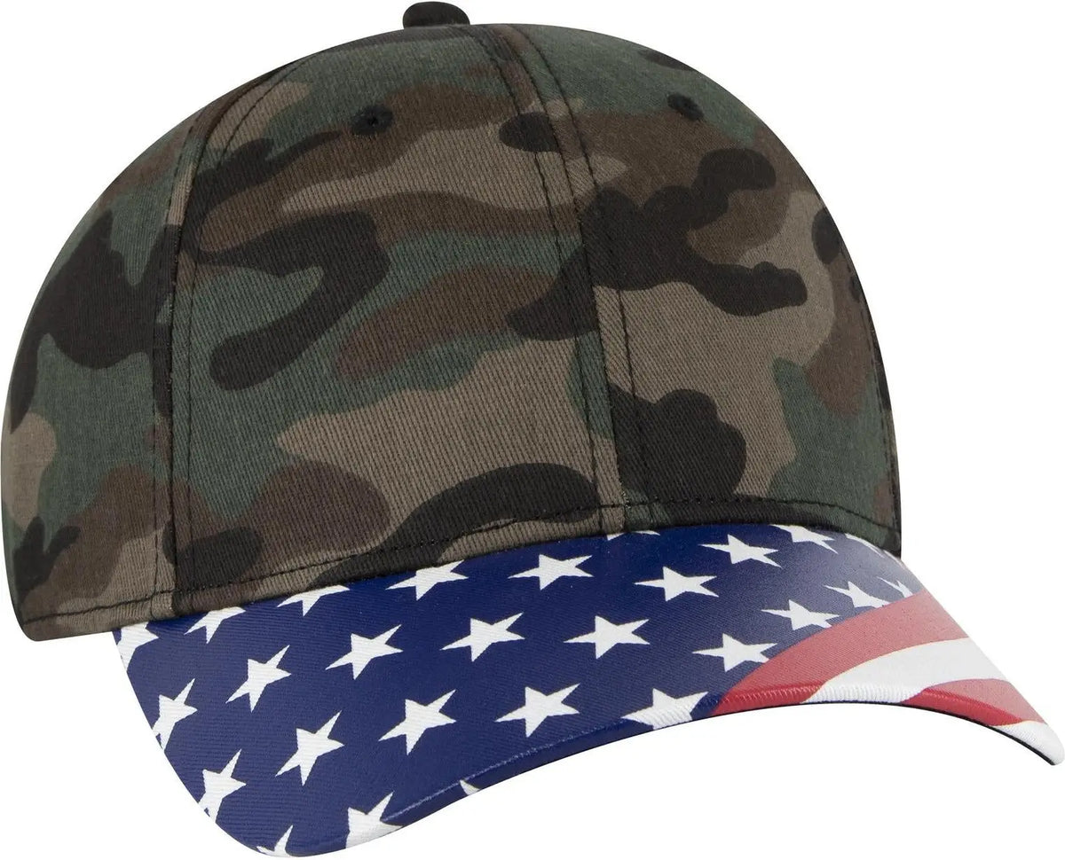 Otto 80-1327 6 Panel Low Profile Baseball Cap - Camo 004 - 1/2’’ - 7 5/8’’