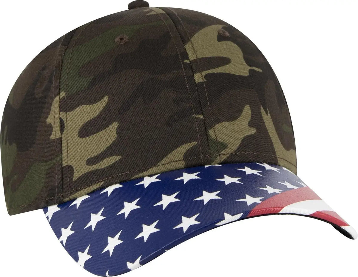 Otto 80-1327 6 Panel Low Profile Baseball Cap - Camo 008 - 1/2’’ - 7 5/8’’