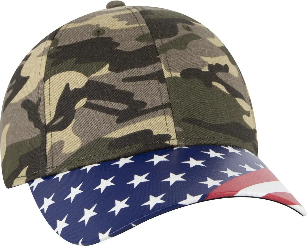 Otto 80-1327 6 Panel Low Profile Baseball Cap - Camo 010 - 1/2’’ - 7 5/8’’