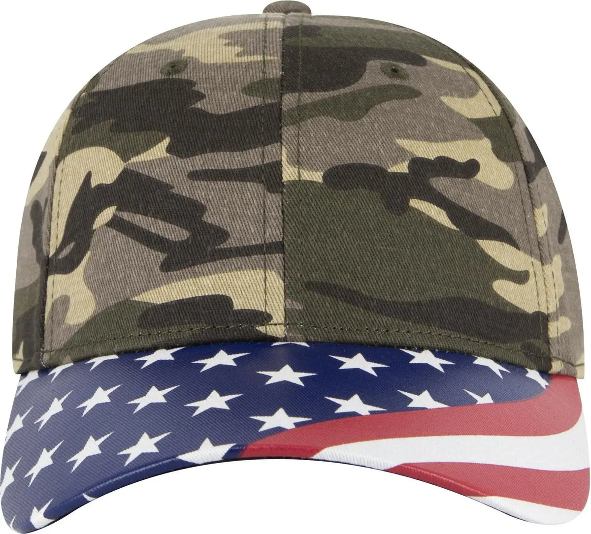 Otto 80-1327 6 Panel Low Profile Baseball Cap - Camo 010 - 1/2’’ - 7 5/8’’