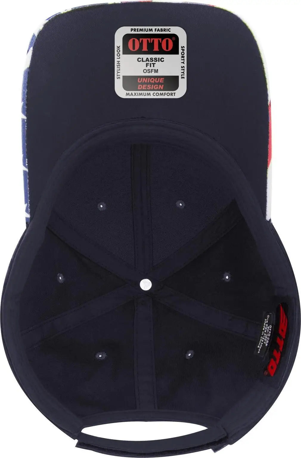 Otto 80-1327 6 Panel Low Profile Baseball Cap - Deep Navy - 1/2’’ - 7 5/8’’