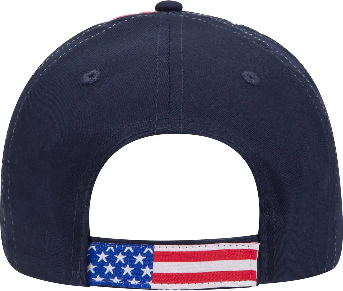 Otto 80-1327 6 Panel Low Profile Baseball Cap - Deep Navy - 1/2’’ - 7 5/8’’