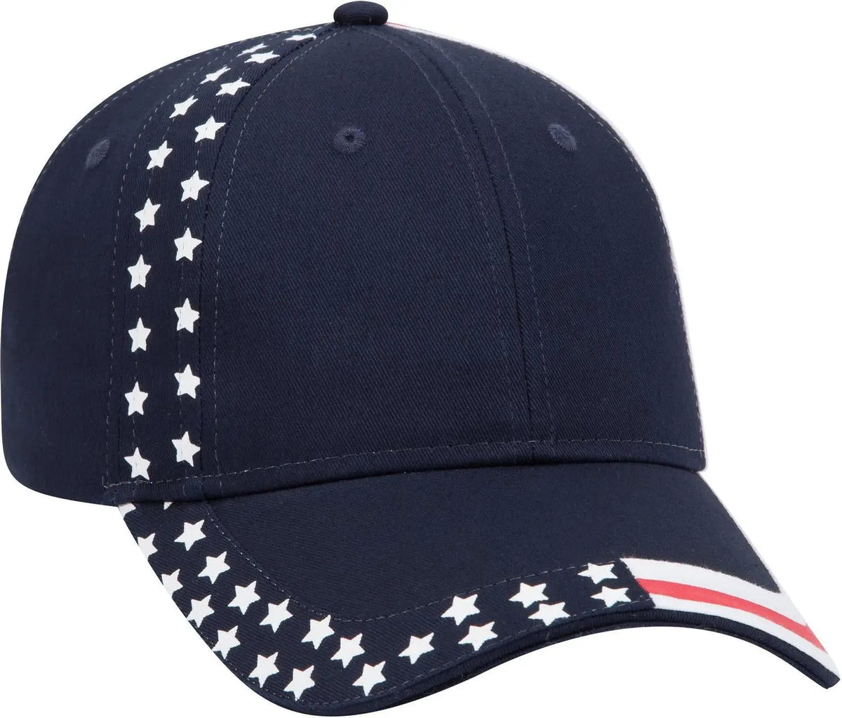 Otto 80-1327 6 Panel Low Profile Baseball Cap - Deep Navy - 1/2’’ - 7 5/8’’