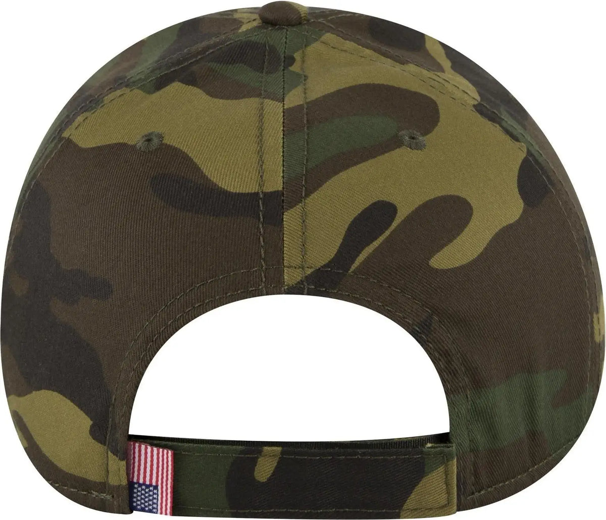 Otto 80-1327 6 Panel Low Profile Baseball Cap - Dk.grn/brn - 1/2’’ - 7 5/8’’