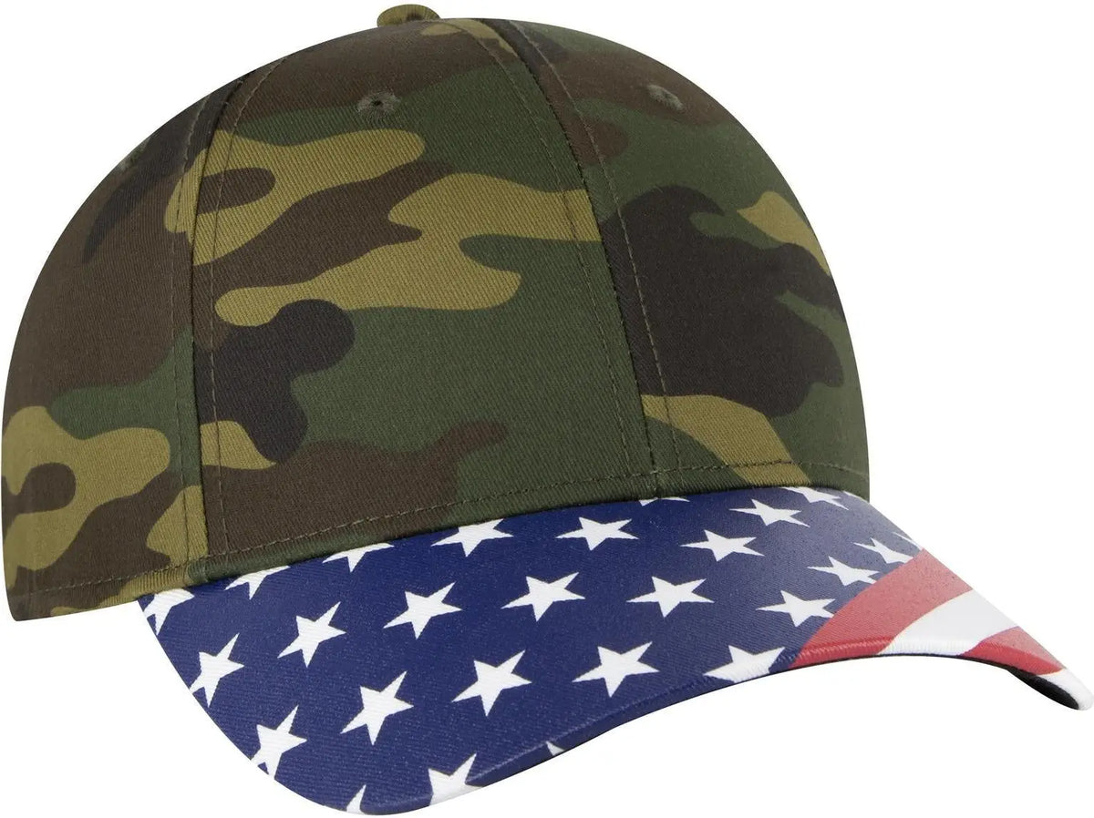 Otto 80-1327 6 Panel Low Profile Baseball Cap - Dk.grn/brn - 1/2’’ - 7 5/8’’