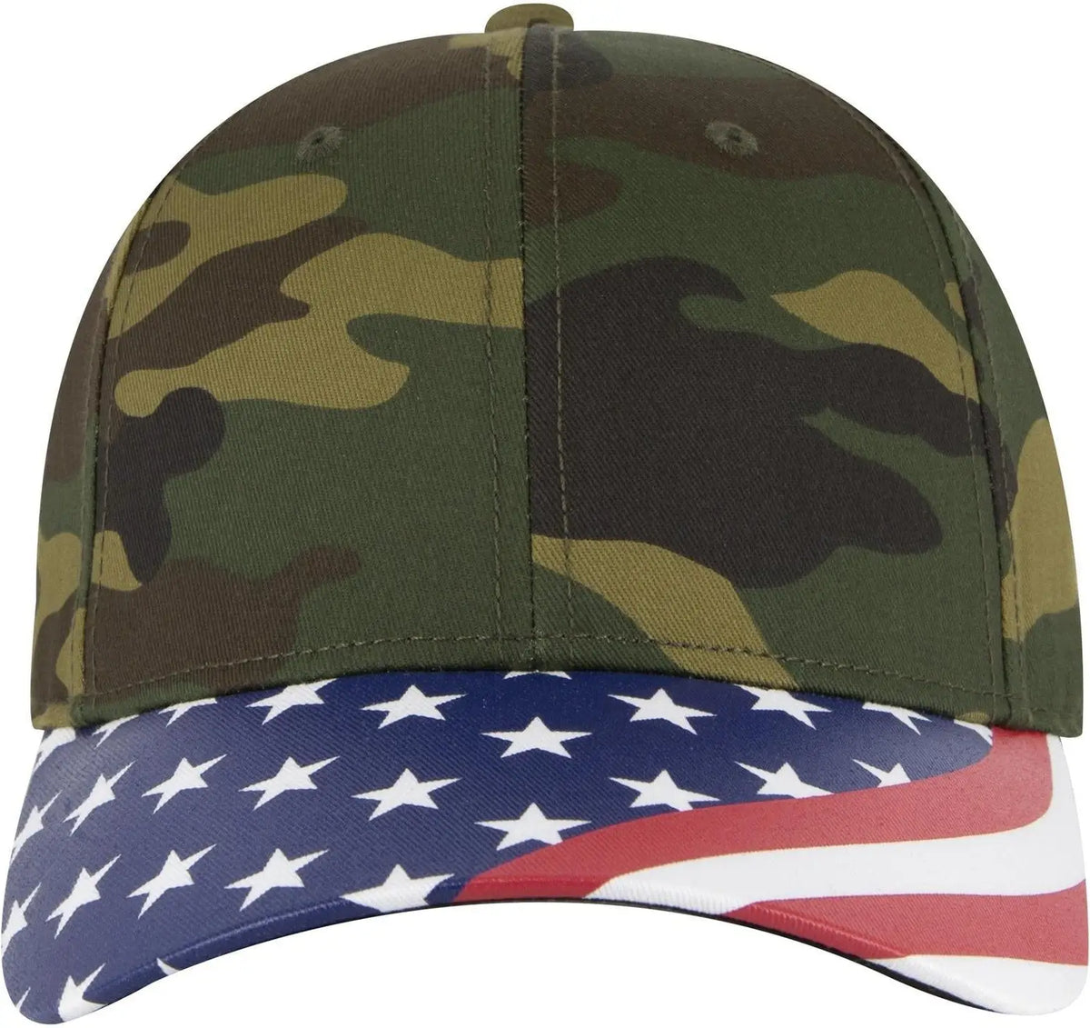 Otto 80-1327 6 Panel Low Profile Baseball Cap - Dk.grn/brn - 1/2’’ - 7 5/8’’