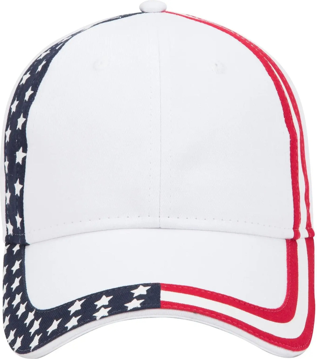 Otto 80-1327 6 Panel Low Profile Baseball Cap - White - 1/2’’ - 7 5/8’’